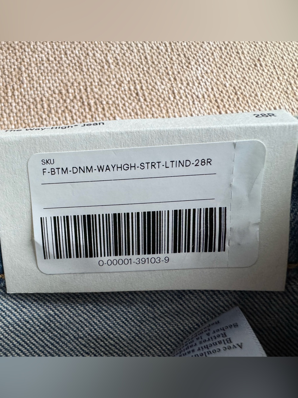 NWT Everlane Way High Jeans, Size 28 - Picture 4 of 7